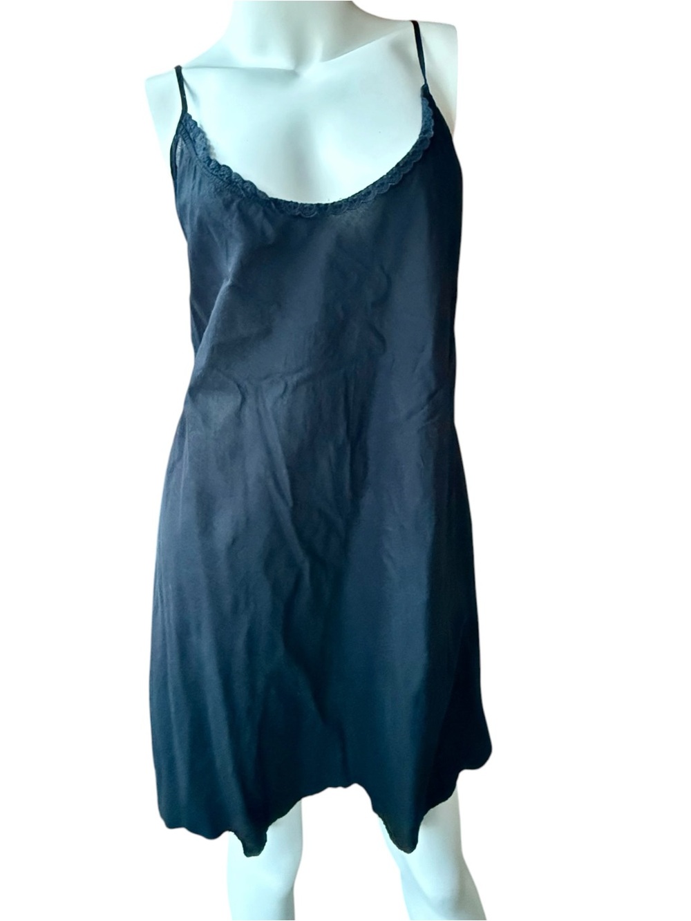 Johnny Was Black cotton Slip Dress Large